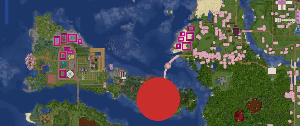 map of market shop areas